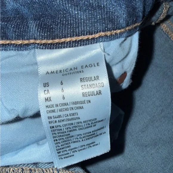 American Eagle Outfitters Dark Blue Flare Jeans - Picture 4 of 6